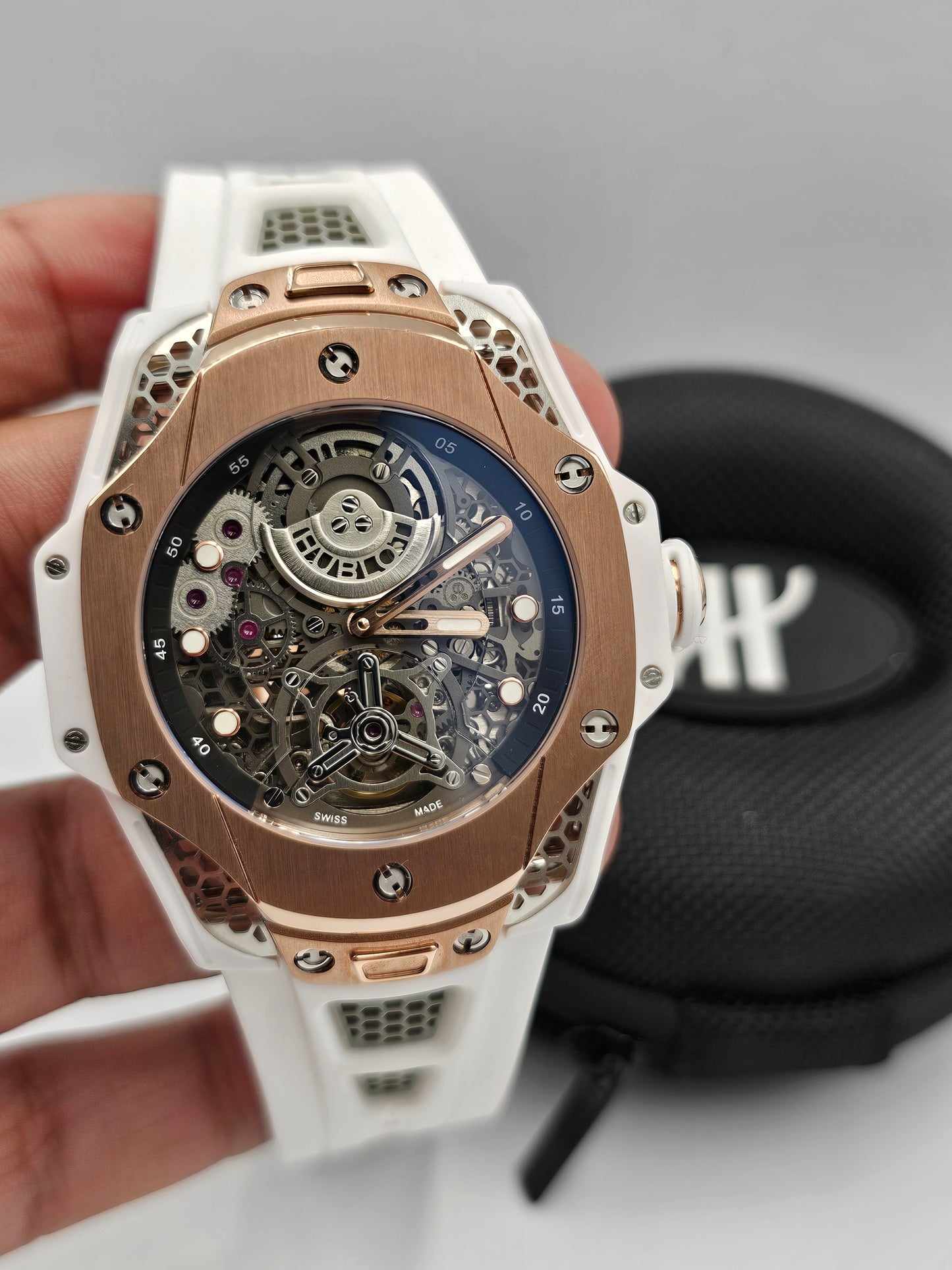 Hublot Samuel Ross SR_A Blue, orange and white