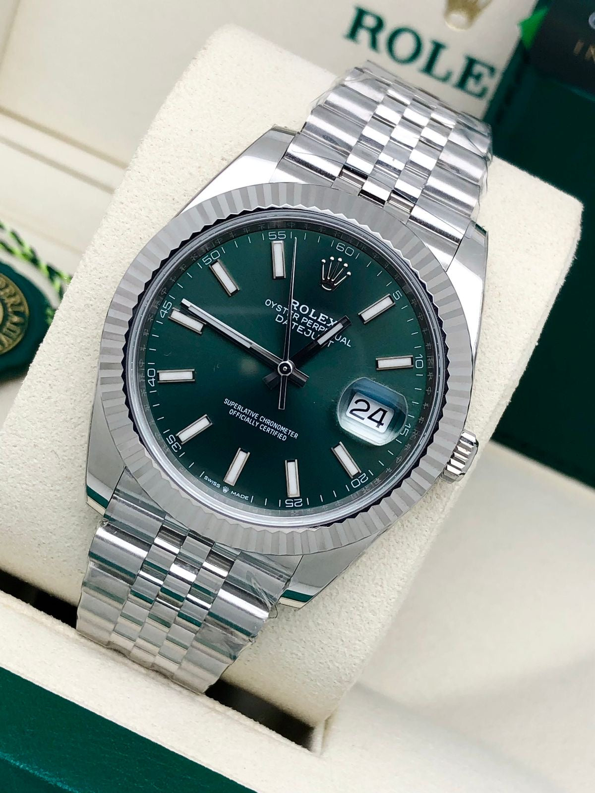 Rolex Datejust 41 Green Dial