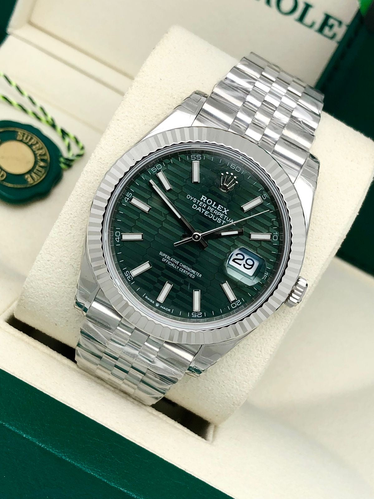 Rolex Datejust 41 Mint Green