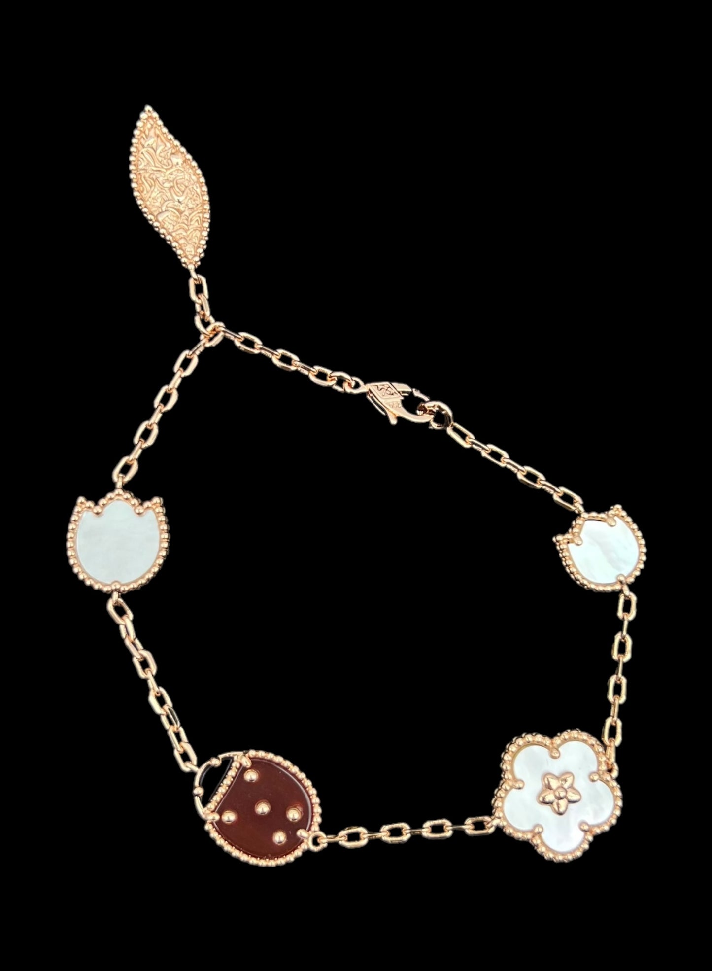 Pulsera Van Cleef 5 Motif Lucky Spring Rose Gold