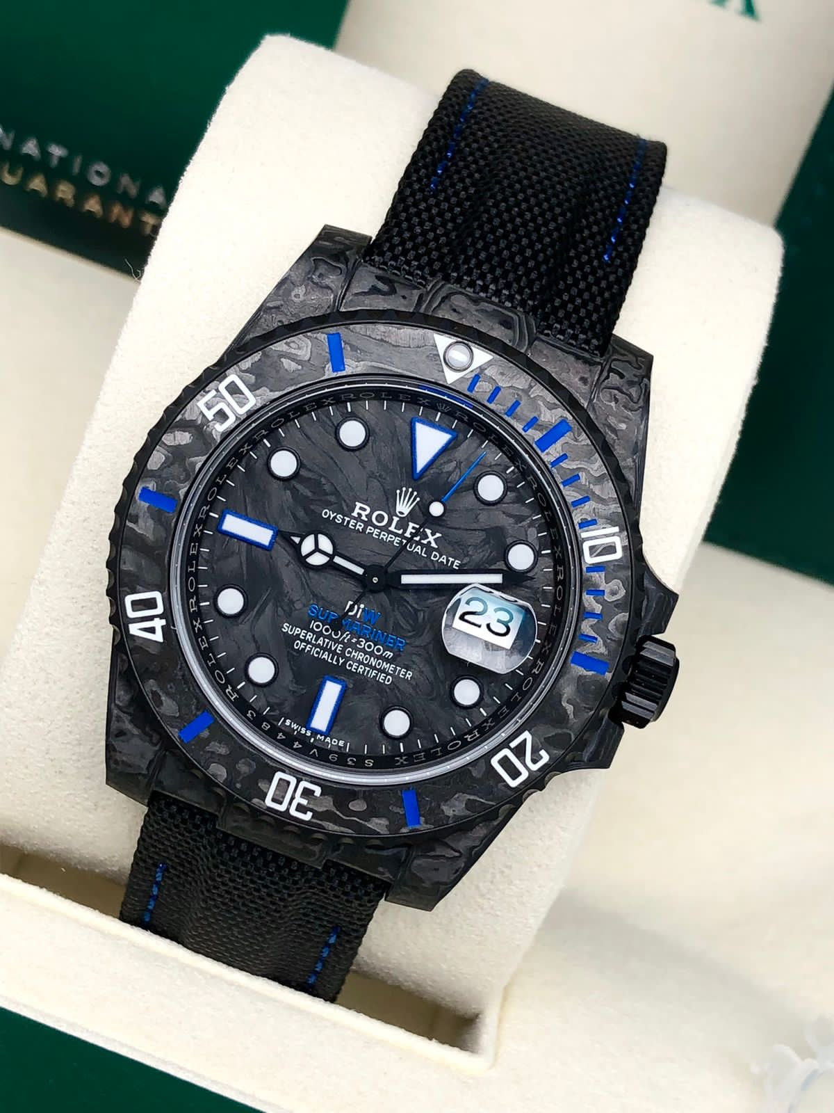 Rolex Submariner Diw Carbon Date Blue